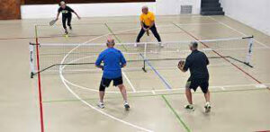 People playing Pickleball